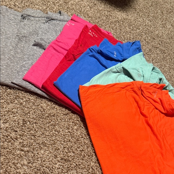 Ava & Viv Tops - Lot of 7 Ava & Viv short sleeve v-neck Ts (2X) - EUC!